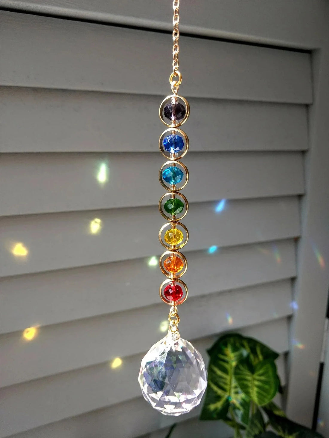 Mobile attrape-soleil en cristal