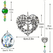 Dimensions de l’attrape-soleil arbre de vie vert