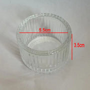 Dimensions du photophore : 5,5 cm de diamètre et 3,5 cm de haut