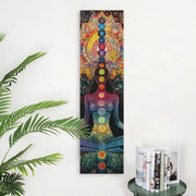 Art mural mandala chakra, tenture verticale en décoration zen — VITALIA PARIS