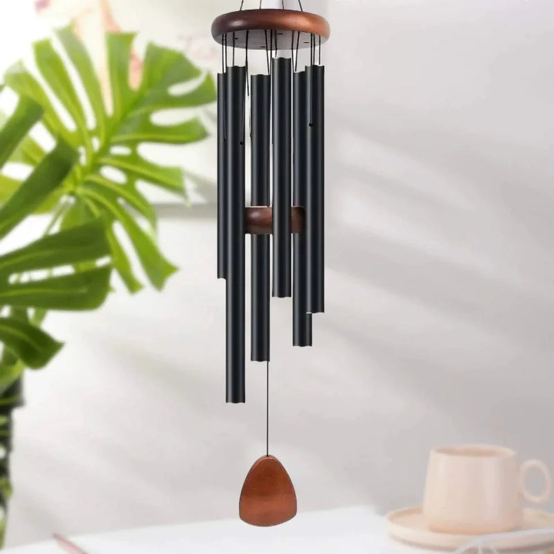 Carillon à vent noir – 66 cm