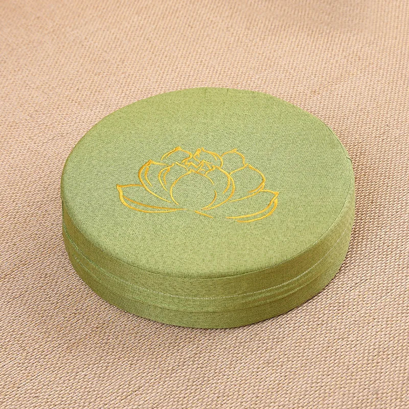 Coussin de sol rond lotus — 40 × 6 cm