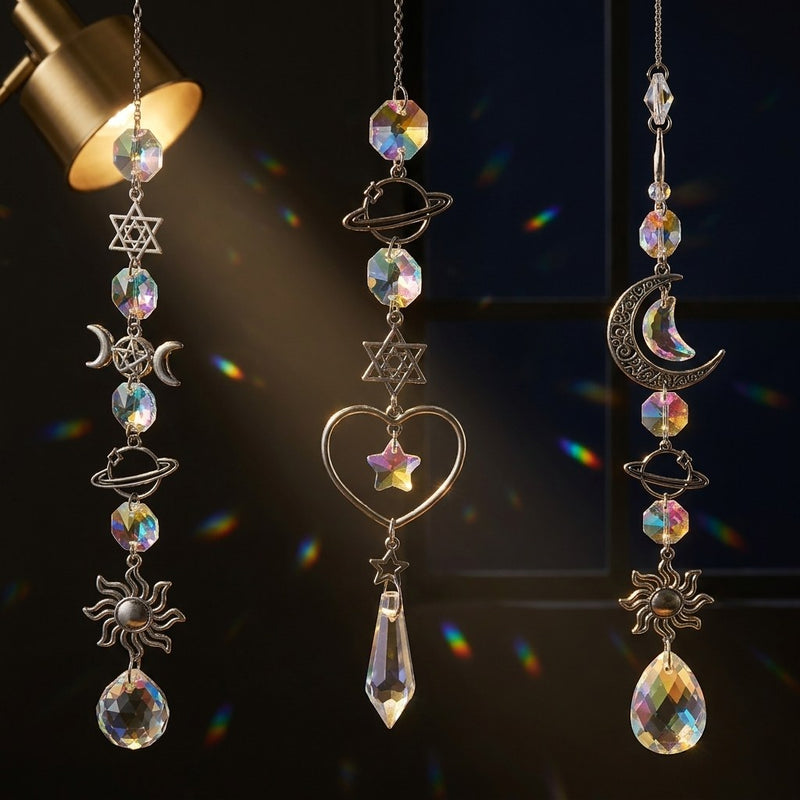 Attrape-soleil cristal arc-en-ciel – 4 modèles ou lot de 3