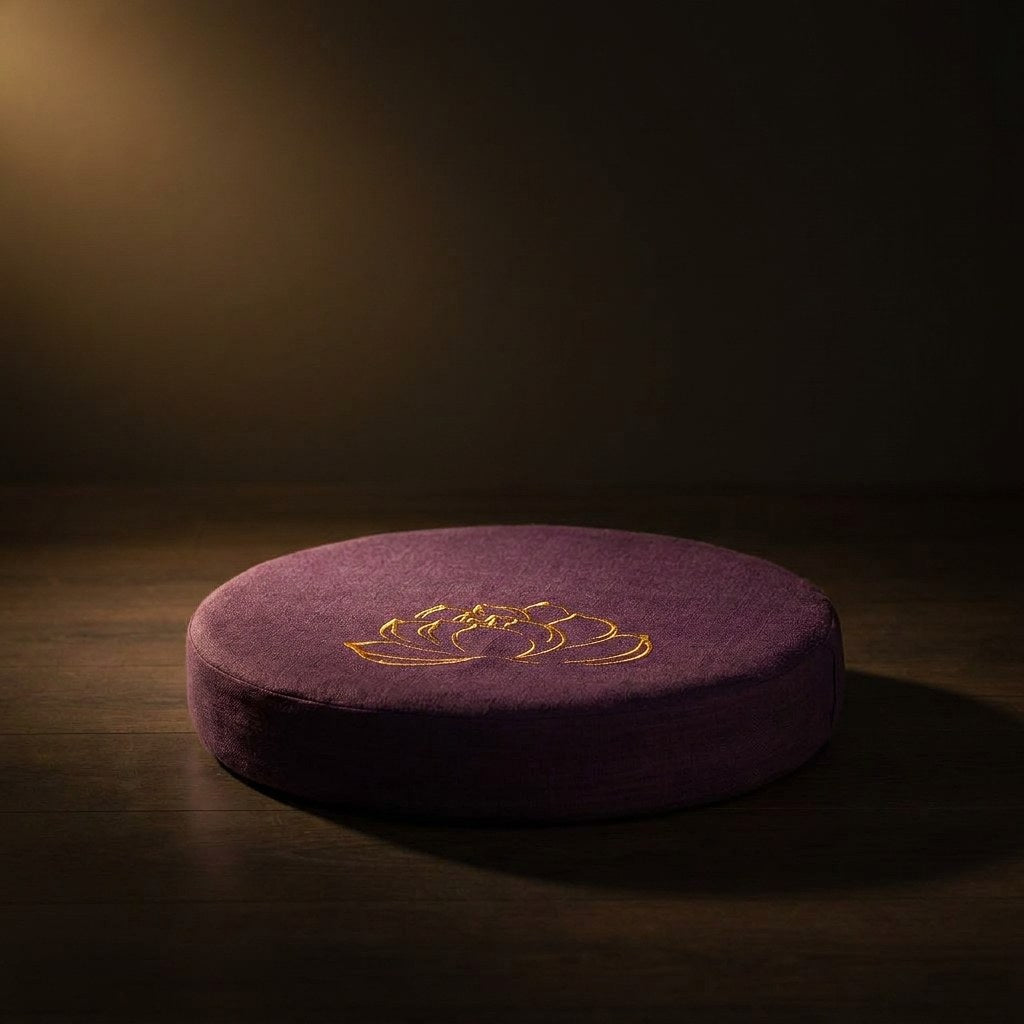 Coussin de méditation Lotus violet 40 × 40 × 6 cm