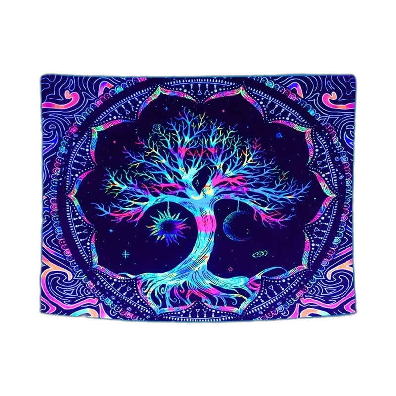 Tenture Arbre de vie 75 × 58 cm en polyester