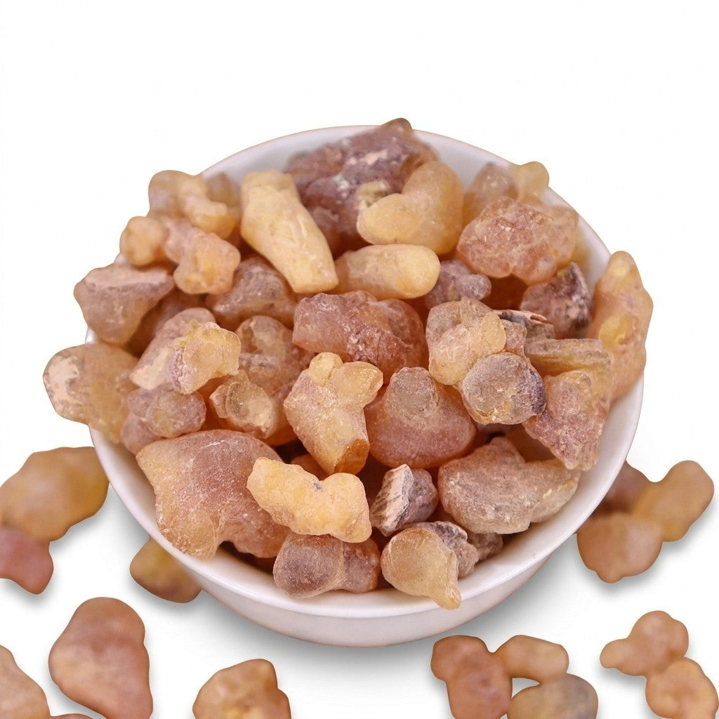 Kit Rituel de l’oliban — brûle-résine en verre et 100 g d’oliban — Oliban en larmes, résine d’encens — 100 g ou 200 g
